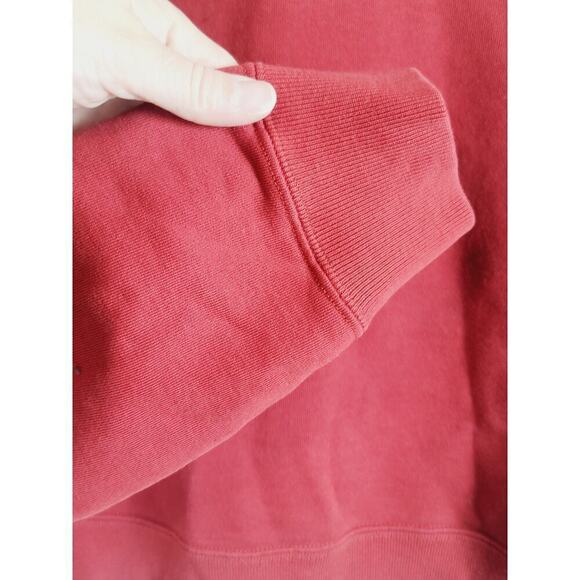 ROOTS 73 ATHLETICS CROPPED CREWNECK SWEAT SHIRT IN RED, SZ XL - Picture 5 of 13